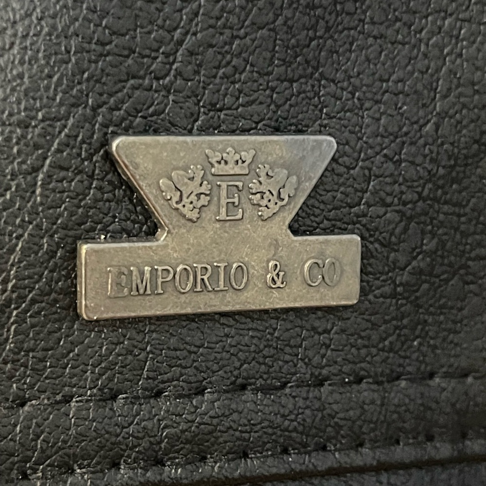 TWO DAYS SALE 👔👔👔 $89 Emporio & Co leather jacket. Brand New. Very elegant. - Picture 9 of 13